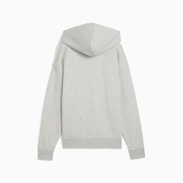 Chandail à capuchon en molleton confortable à fermeture éclair entière Essentials Small avec logo n<sup>o</sup> 1 Femme, Light Gray Heather, extralarge